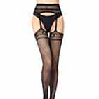 Crotchless Suspender Pantyhose