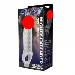 BLUE line - Mighty Extender 矽膠彈力仿真陰莖套 BLUE line - Mighty Extender 矽膠彈力仿真陰莖套