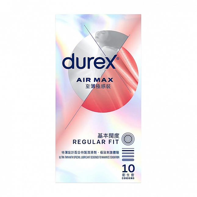 Durex - 杜蕾斯 Air Max 至薄極感裝 (香港版) 10片,18DSC 成人用品店,4895173257674