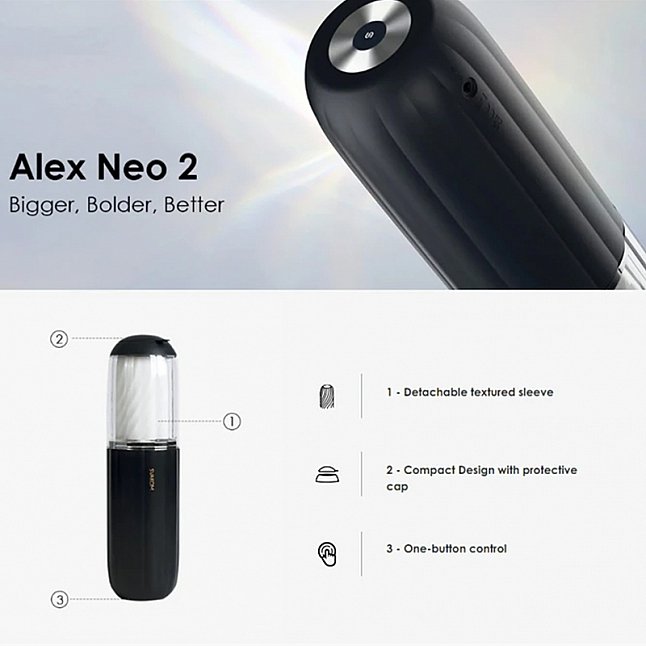 18DSC,成人用品,SVAKOM - ALEX NEO 2 上下來回電動飛機杯