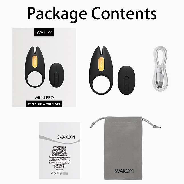 18DSC,成人用品,SVAKOM - WINNI 2 電式智能無線遙控持久鎖精環,6959633174777