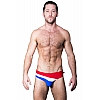 Andrew Christian Curve Bikini 男士泳褲 藍紅白色