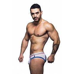 Andrew Christian California Dreaming Locker Room Jock 男士內褲 白色