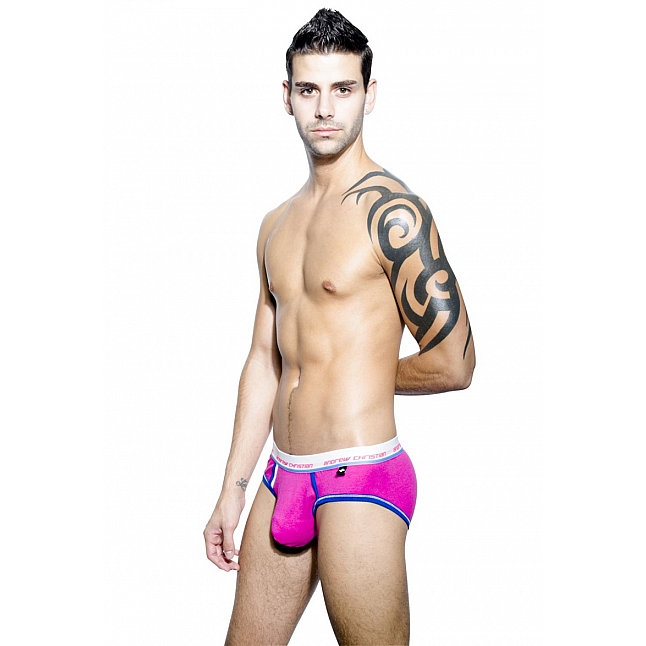 Andrew Christian Tighty Whitie Punked Brief with Almost Naked Pouch 男士內褲,18DSC 成人用品店,849888028115