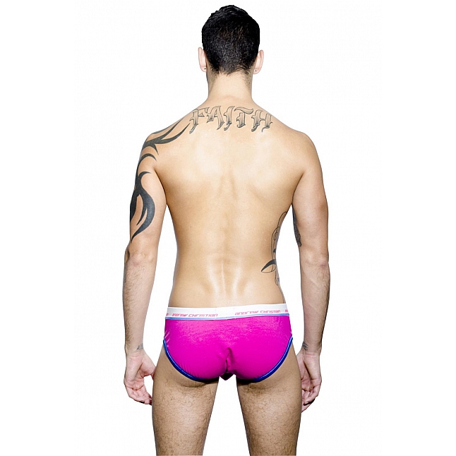Andrew Christian Tighty Whitie Punked Brief with Almost Naked Pouch 男士內褲,18DSC 成人用品店,849888028115