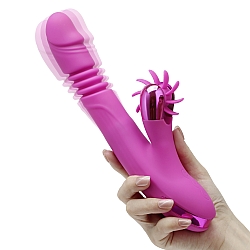 Begonia Angel - Realistic Telescopic 伸縮震動旋轉兔頭按摩棒 Begonia Angel - Realistic Telescopic 伸縮震動旋轉兔頭按摩棒