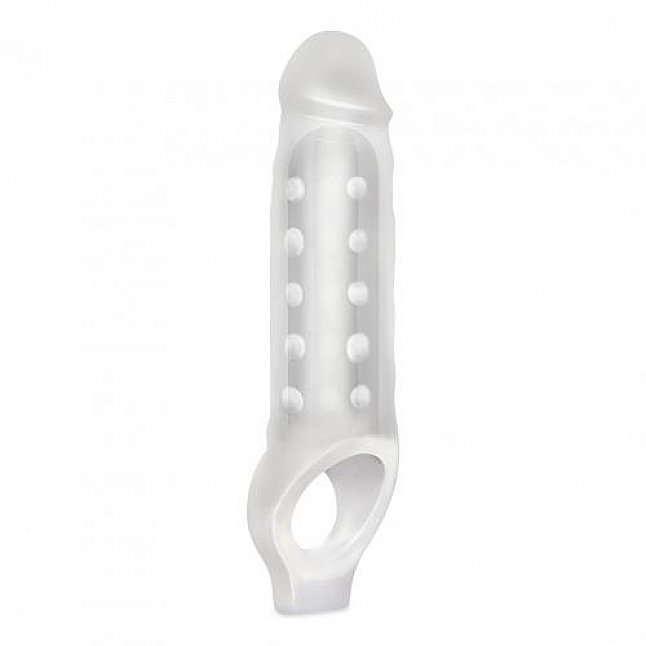 18DSC,成人用品,BLUE line - Mighty Extender 矽膠彈力仿真陰莖套,4890808224328