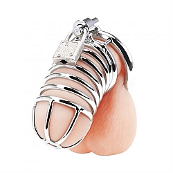 BLUE line - Aluminum Alloy Chastity Cage Deluxe