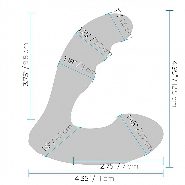 18DSC,成人用品,BLUE line - Prober 無線搖控矽膠前列腺震動器,4890808254134