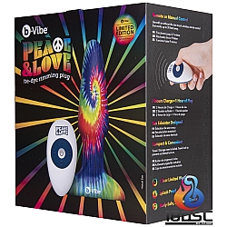 b-Vibe - Peace & Love Tie-Dye Rimming Plug 無線遙控震動轉珠肛塞套裝 b-Vibe - Peace & Love Tie-Dye Rimming Plug 無線遙控震動轉珠肛塞套裝