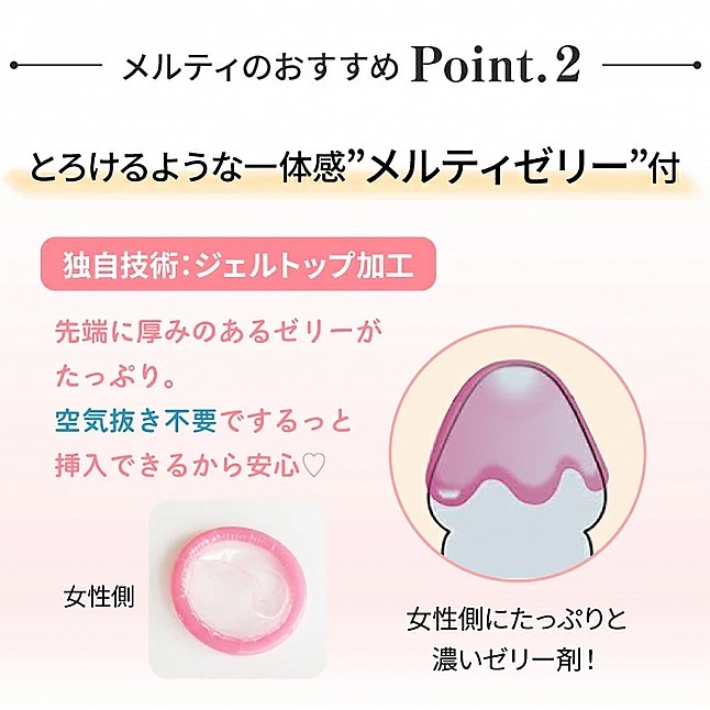 18DSC,成人用品,JEX - 魅力蝴蝶 MELTY TYPE 貼身超潤滑油裝安全套 (日本版) 10片裝,4973210030784