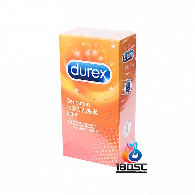 Durex - 杜蕾斯 凸點裝 (香港版) 12片,18DSC 成人用品店,5010232952881