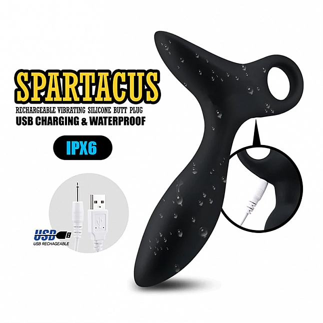 18DSC,成人用品,Royal Kraken - Spartacus ASHUR 充電式矽膠前列腺震動器,6970670350344