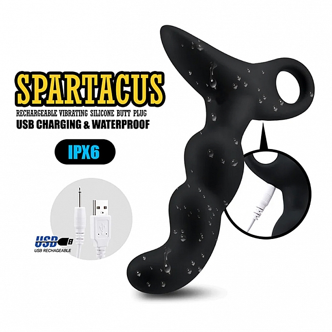 18DSC,成人用品,Royal Kraken - Spartacus BARCA 充電式矽膠後庭震動器,6970670350313