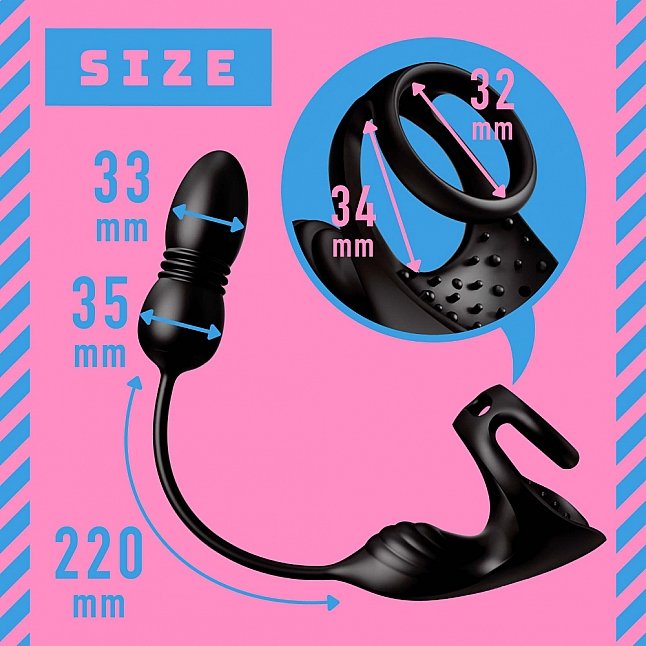 18DSC,Sex Toys,EXE - Mesuochi Back Vibe 9 Piston Plug,4582616156815