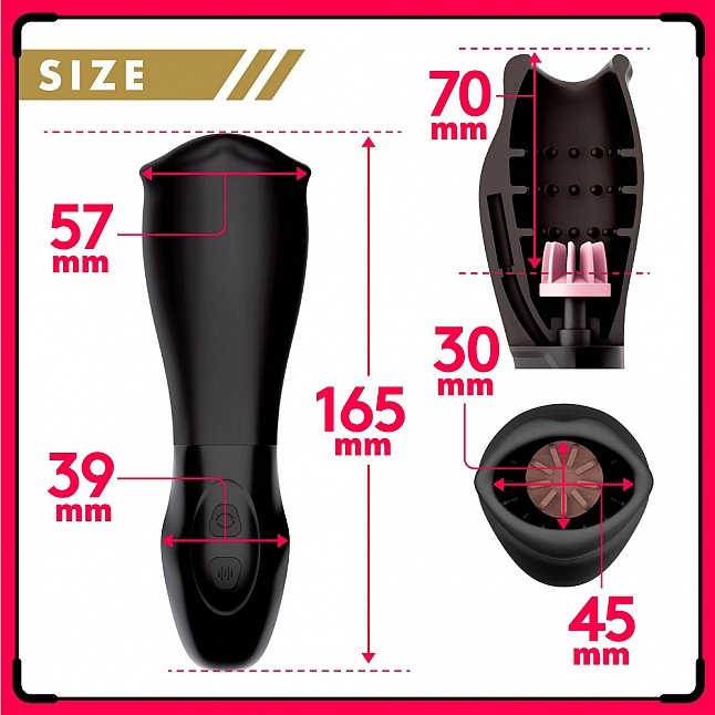 18DSC,成人用品,EXE - 完全防水 龜頭旋轉震動器,4571631313068