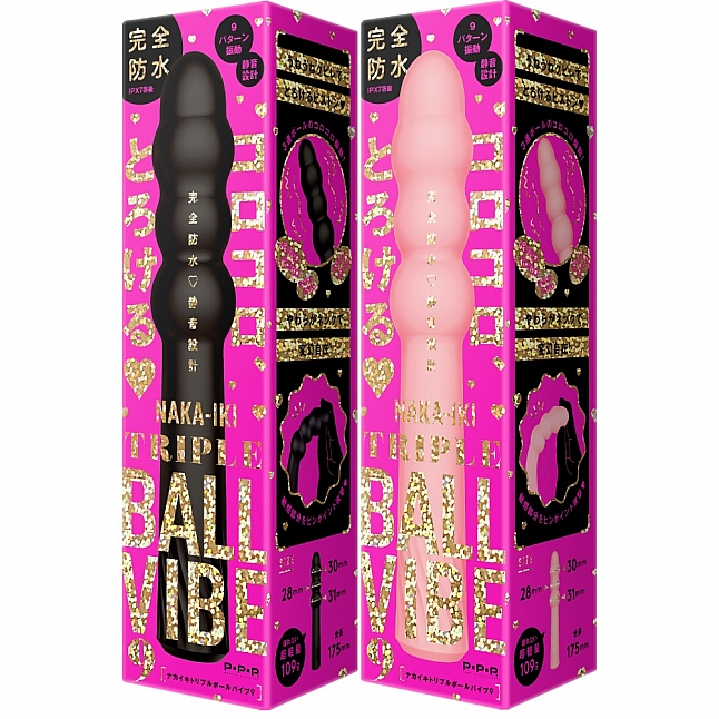 18DSC,成人用品,EXE - 完全防水 三球激震 拉珠震動棒,4582593591210