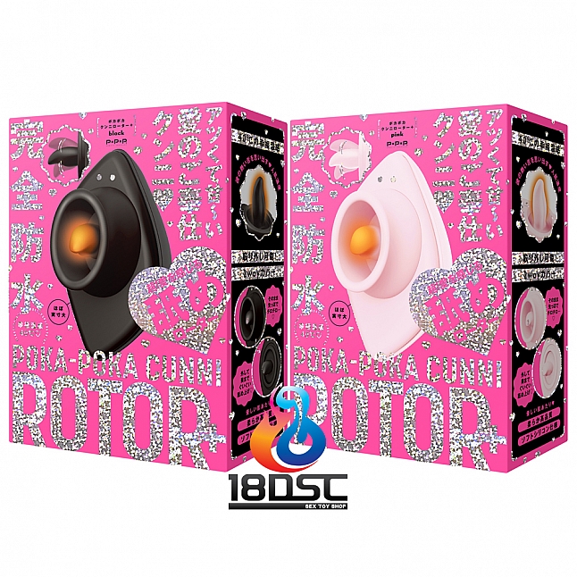 18DSC,成人用品,EXE -  完全防水 幸福温感40℃ POKA-POKA CUNNI ROTOR發熱舔舔器,4582593598783