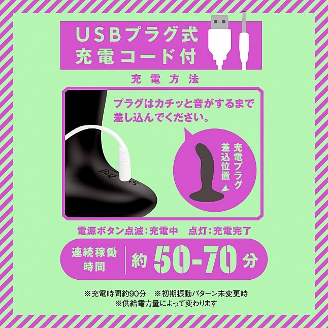 18DSC,Sex Toys,EXE - Mesuochi Back Vibe 9 Anal Spinner,4582616142849