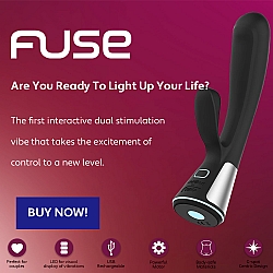 Kiiroo - Fuse 智能充電式無線遙控兔頭按摩棒