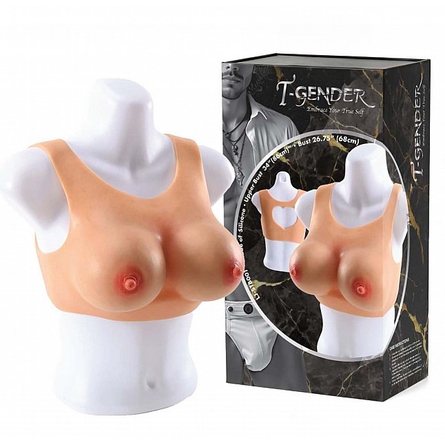 18DSC,Sex Toys,T-Gender - Silicone Breast Prosthesis D Cup,LJ-STB001