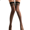La CoCo 性感透視環紋大腿襪