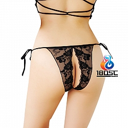 La CoCo Crotchless Embroidered Lace Panty 44143
