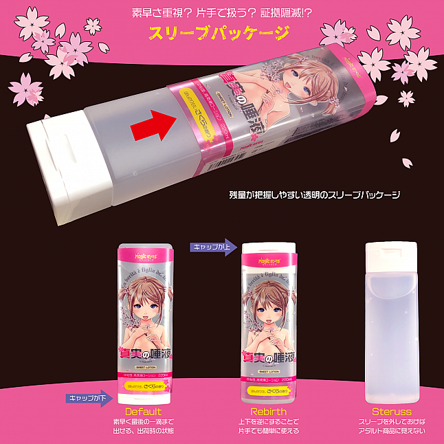 18DSC,成人用品,Magic Eyes - 真実の唾液 さくら (真實之唾液 櫻花味) 220ml,4571324243252