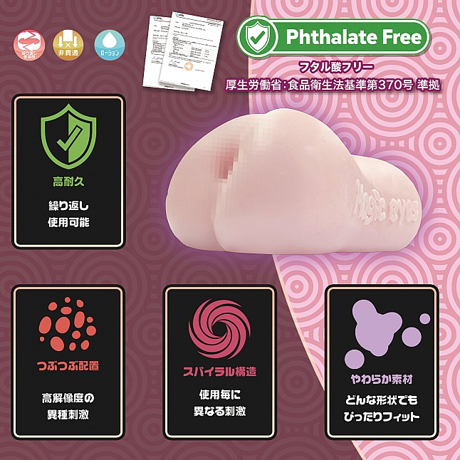 18DSC,成人用品,Magic Eyes - 緊密螺旋 柔嫩褶皺 (びっちりスパイラルオーブ やわひだブリッジソフト),4571324247069