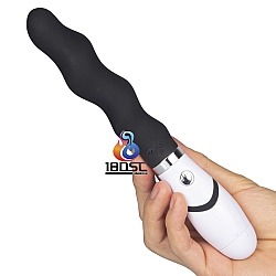 Mode Design - 巴黎風格 黑色波紋後庭震動棒 Mode Design - 巴黎風格 黑色波紋後庭震動棒