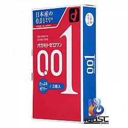 Okamoto - 岡本 0.01 超潤滑油裝 (日本版) 3片裝