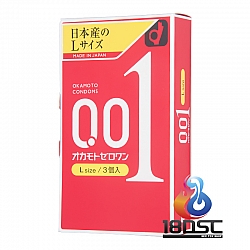 Okamoto - 岡本 0.01 大碼 (日本版) 一盒3片裝