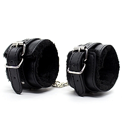 SM VIP - Black Faux Fur-Lined Cuffs