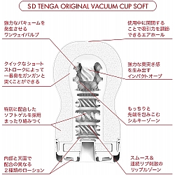 Tenga - 新 探喉型飛機杯 SD (柔軟型) Tenga - 新 探喉型飛機杯 SD (柔軟型)