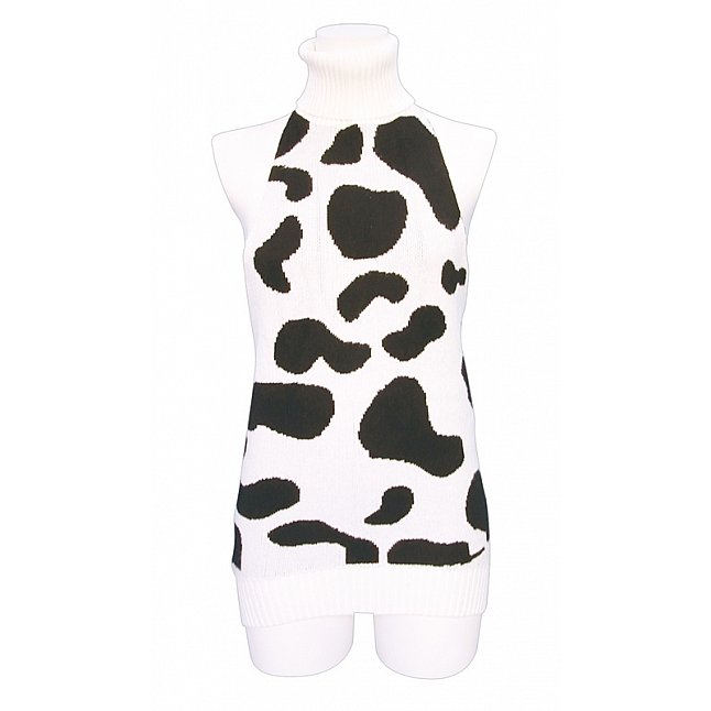 18DSC,Sex Toys,Tamatoys - Cow Print Virgin Killer Sweater for Otokonoko 2L,4589717873825