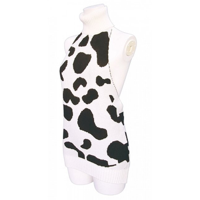 18DSC,Sex Toys,Tamatoys - Cow Print Virgin Killer Sweater for Otokonoko 2L,4589717873825