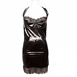 Tamatoys 黑色亮面連身短裙 偽娘用 