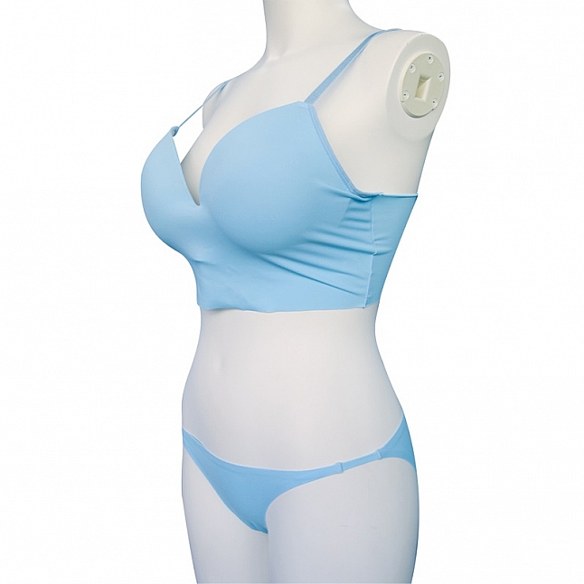 18DSC,成人用品,Tamatoys - 淺藍超爆乳乳袋內衣套裝 偽娘用 2L,4589717868746