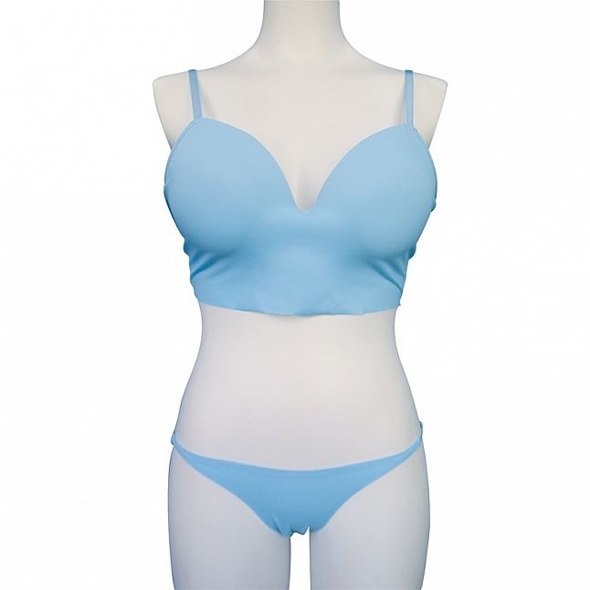 18DSC,成人用品,Tamatoys - 淺藍超爆乳乳袋內衣套裝 偽娘用 2L,4589717868746