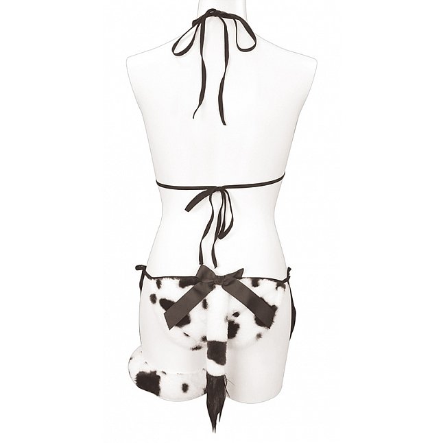 18DSC,成人用品,Tamatoys - 綁帶式毛茸茸比堅尼連腿環,4589717876833