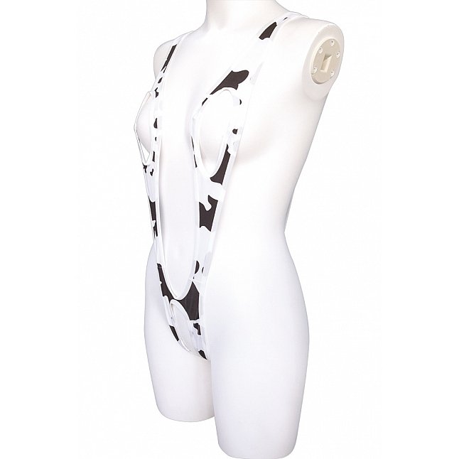 18DSC,成人用品,Tamatoys - 超Deep V奶牛紋泳衣,4589717878424