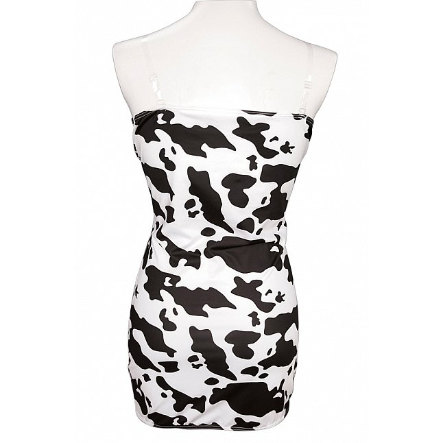 18DSC,Sex Toys,Tamatoys - Cow Print Strapless Bodycon Dress for Crossdressers,4589717878554