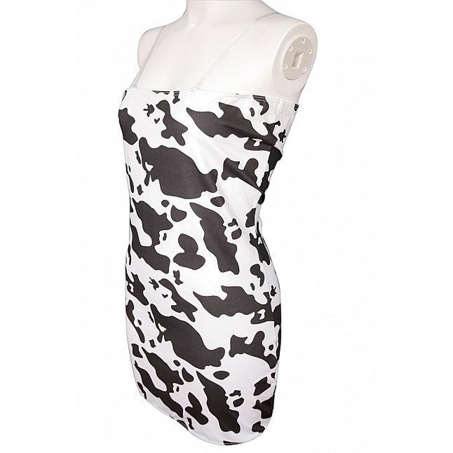 18DSC,Sex Toys,Tamatoys - Cow Print Strapless Bodycon Dress for Crossdressers,4589717878554
