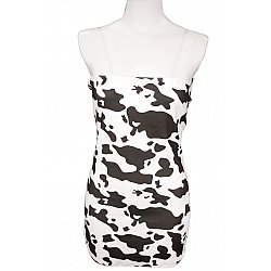 Tamatoys - 奶牛紋吊帶裙