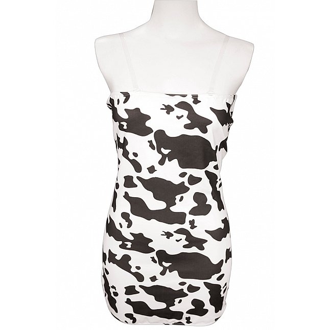 18DSC,Sex Toys,Tamatoys - Cow Print Strapless Bodycon Dress for Crossdressers,4589717878554