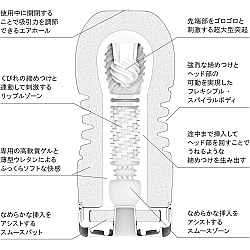 Tenga - 新 女上男下型飛機杯 (柔軟型)