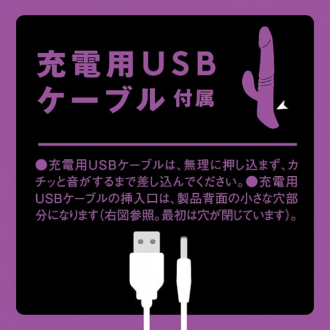 18DSC,成人用品,EXE - 幸褔溫感 42℃ 充電式旋轉伸縮震動加熱兔頭按摩棒,4582616135674