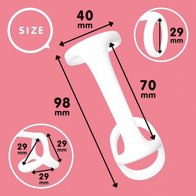 18DSC,Sex Toys,EXE - Super! Elastic Tri-lock Cock Ring,4582616143655