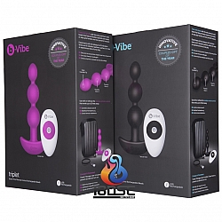 b-Vibe - Triplet Anal Beads 無線遙控後庭串珠震動器 b-Vibe - Triplet Anal Beads 無線遙控後庭串珠震動器