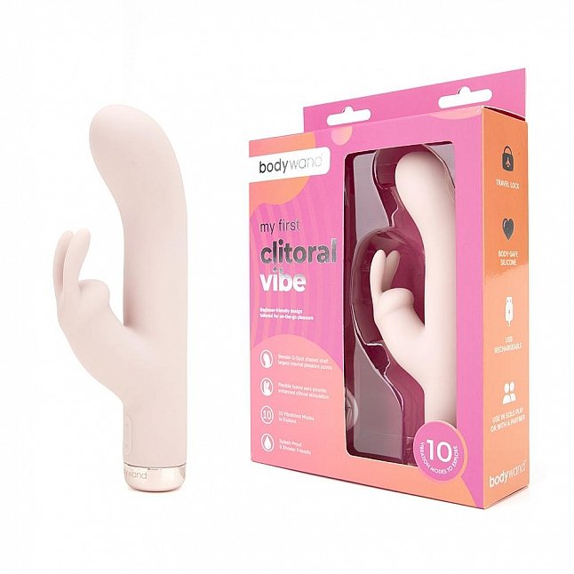 18DSC,成人用品,bodywand - My First Clitoral Vibe 強力震動兔頭按摩棒,848416009718